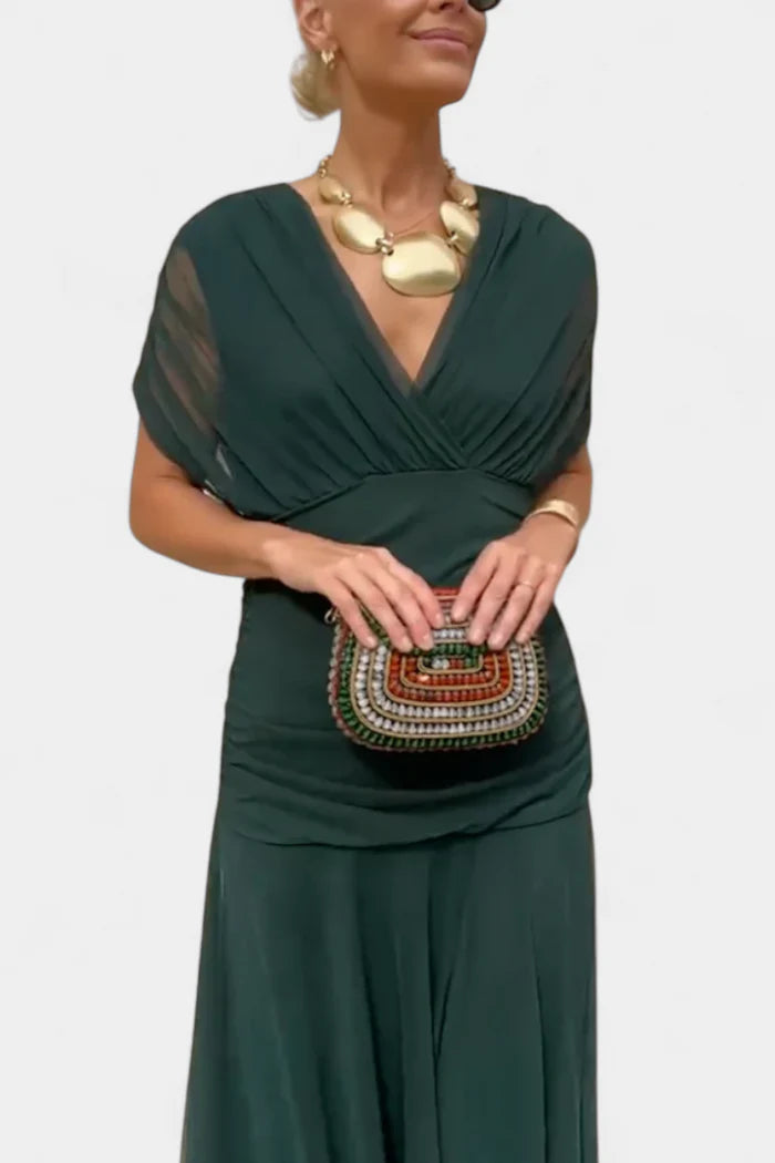 Inés | Vestido Wrap de Gabardina