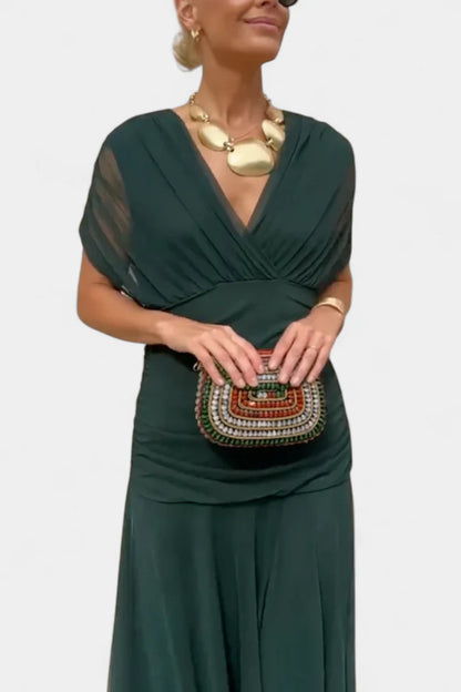 Inés | Vestido Wrap de Gabardina