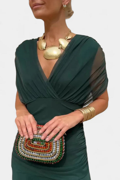 Inés | Vestido Wrap de Gabardina