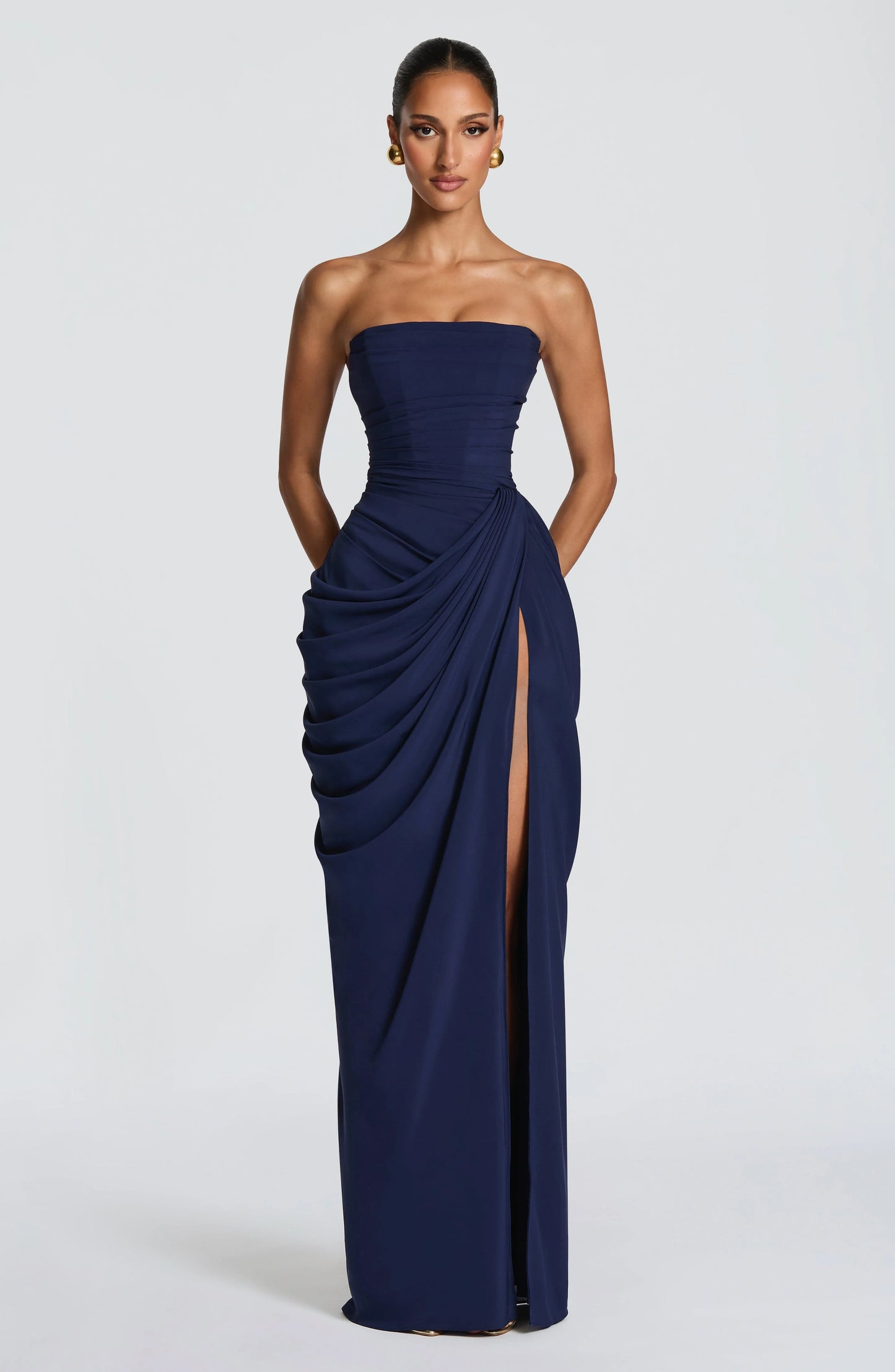 Isabella | Vestido Largo Satinado Premium