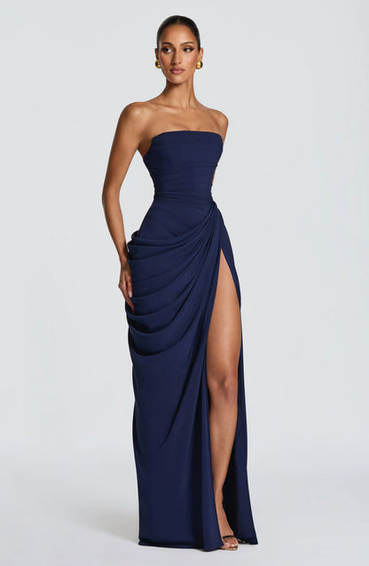 Isabella | Vestido Largo Satinado Premium