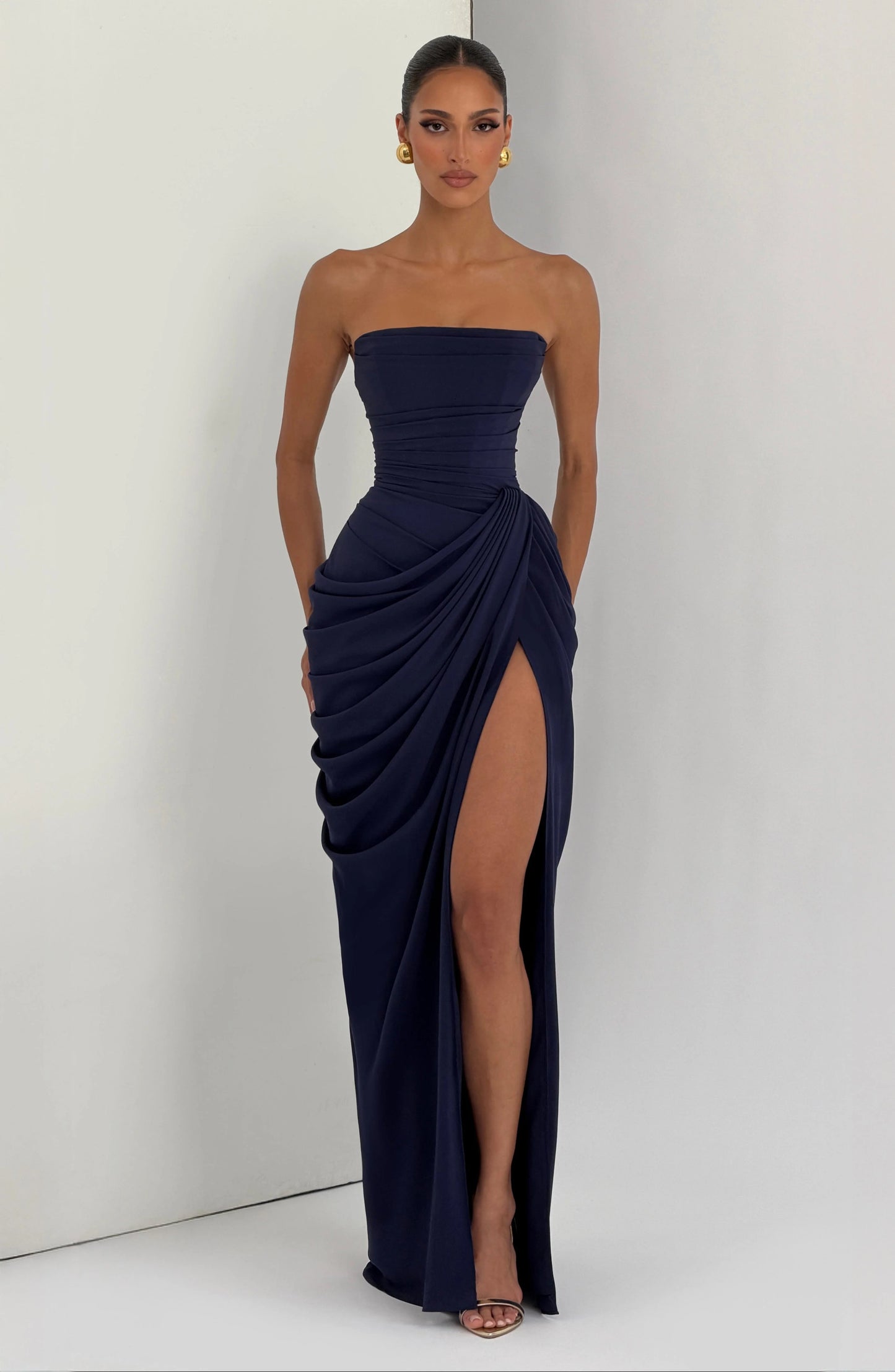 Isabella | Vestido Largo Satinado Premium
