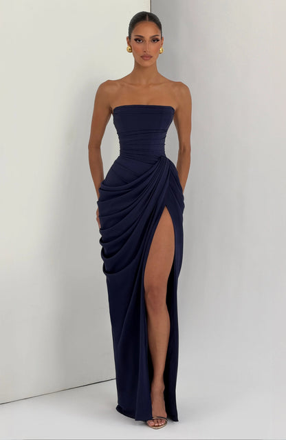 Isabella | Vestido Largo Satinado Premium