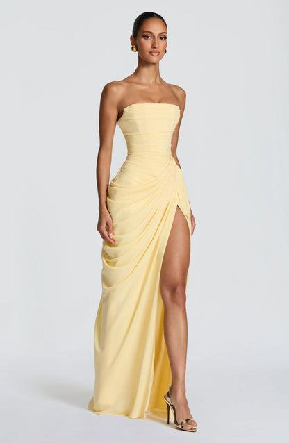 Isabella | Vestido Largo Satinado Premium