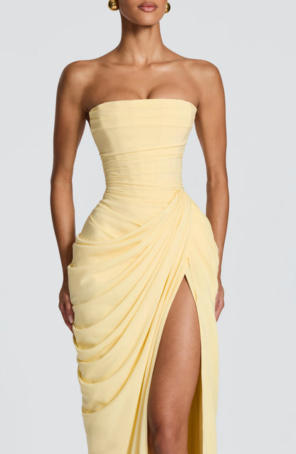 Isabella | Vestido Largo Satinado Premium