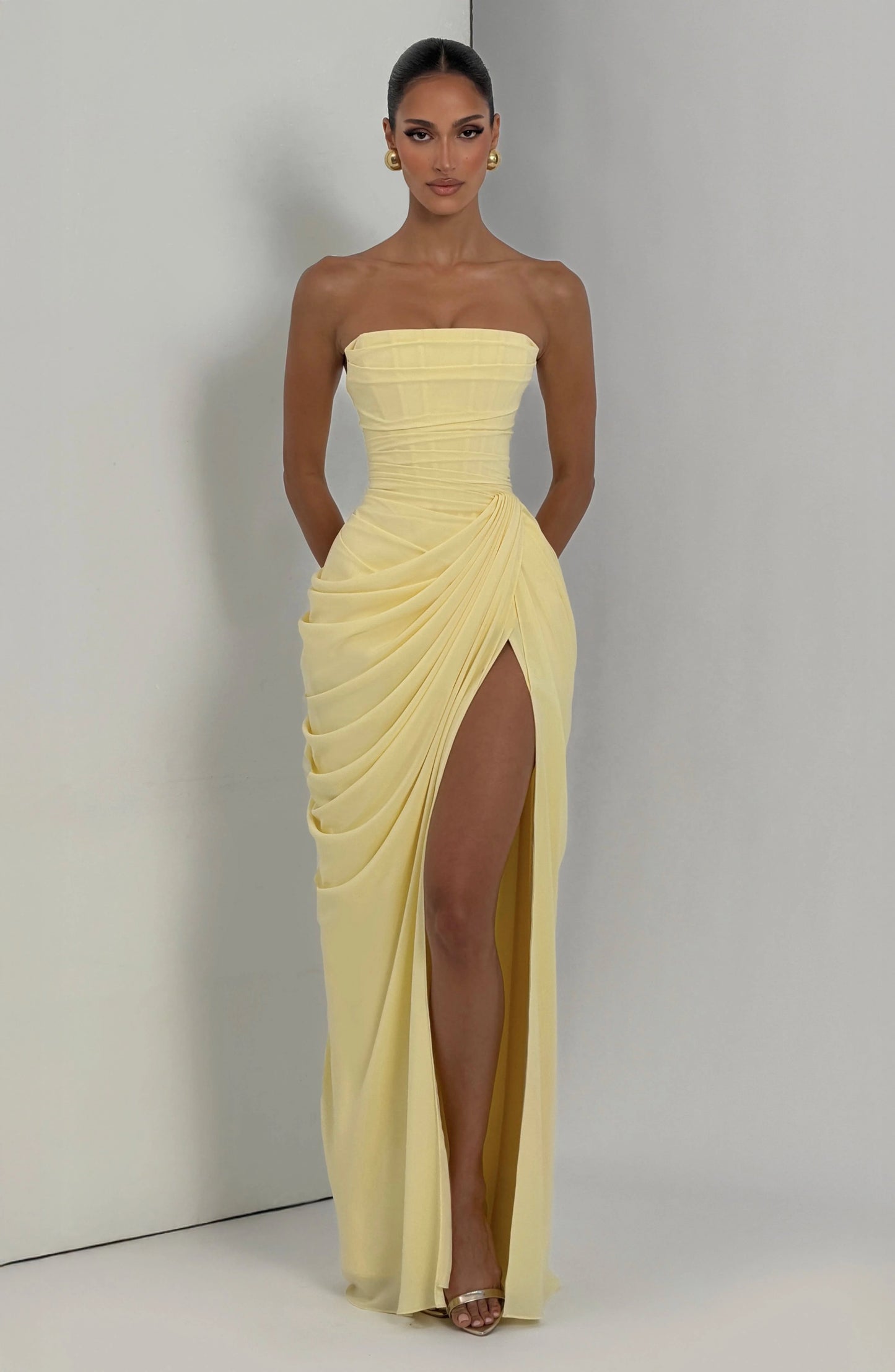 Isabella | Vestido Largo Satinado Premium