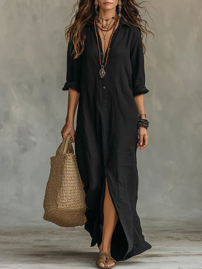 Seraphine | Vestido en Seda Negra