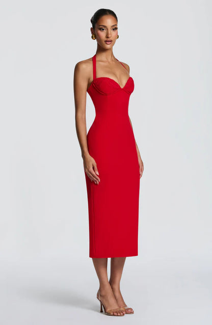 ALESSIA | Vestido Corset Rojo