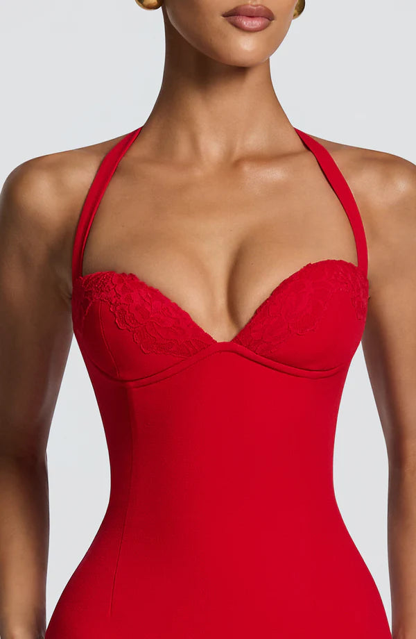 ALESSIA | Vestido Corset Rojo