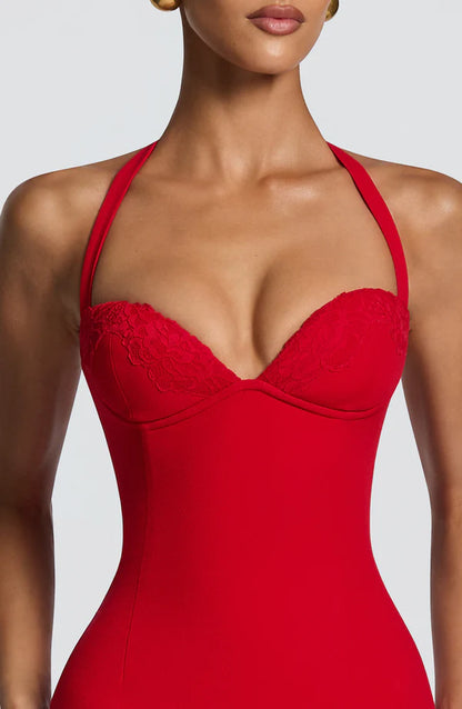 ALESSIA | Vestido Corset Rojo