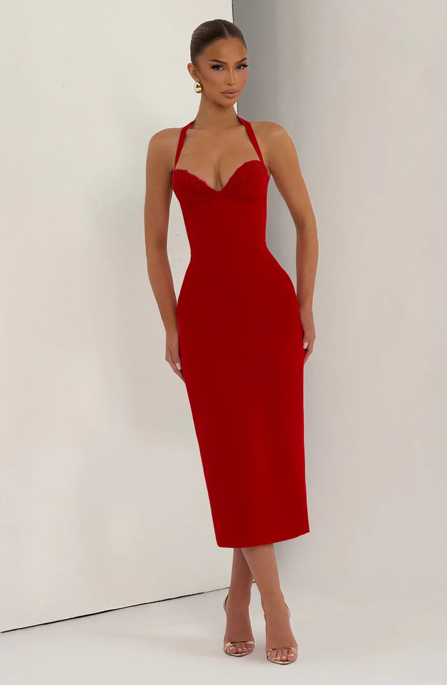 ALESSIA | Vestido Corset Rojo