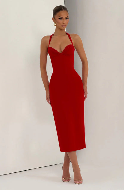 ALESSIA | Vestido Corset Rojo